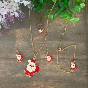 Christmas Jewelry Santa Set